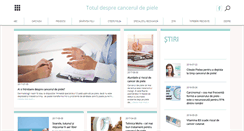 Desktop Screenshot of canceruldepiele.ro